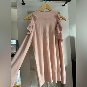 Alya Long Sleeve Pink Sweater Shirt size medium